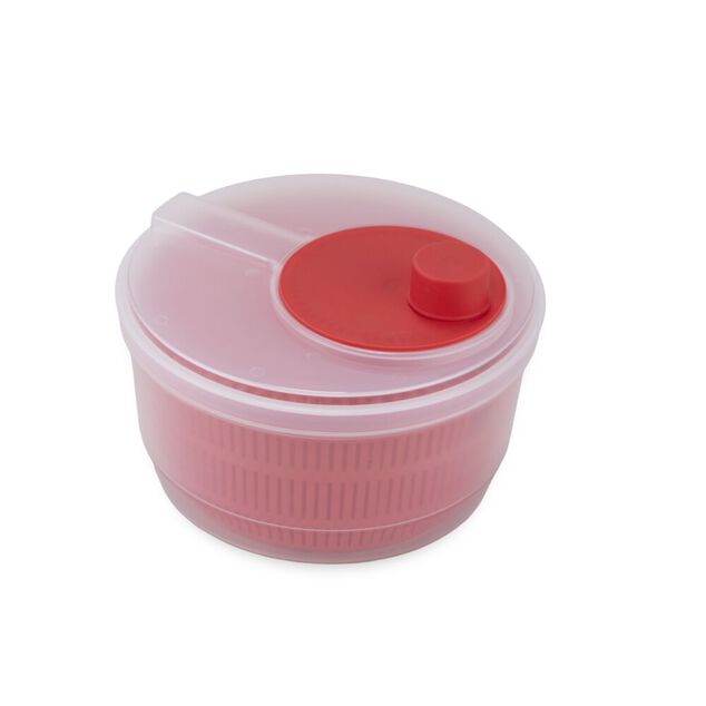 Essoreuse &agrave; salade 2,5L plastique rouge &Oslash;20xH14cm