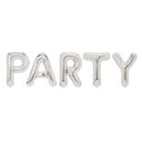 Ballon PARTY en aluminium argent&eacute;