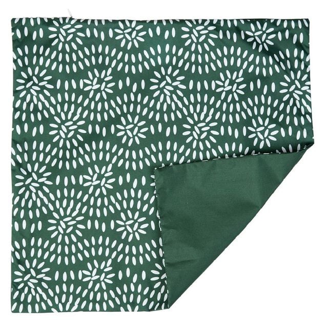 Housse de coussin carr&eacute; Splendor vert