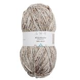 Pelote de fil &agrave; tricoter acrylique brun chocolat 200Gr