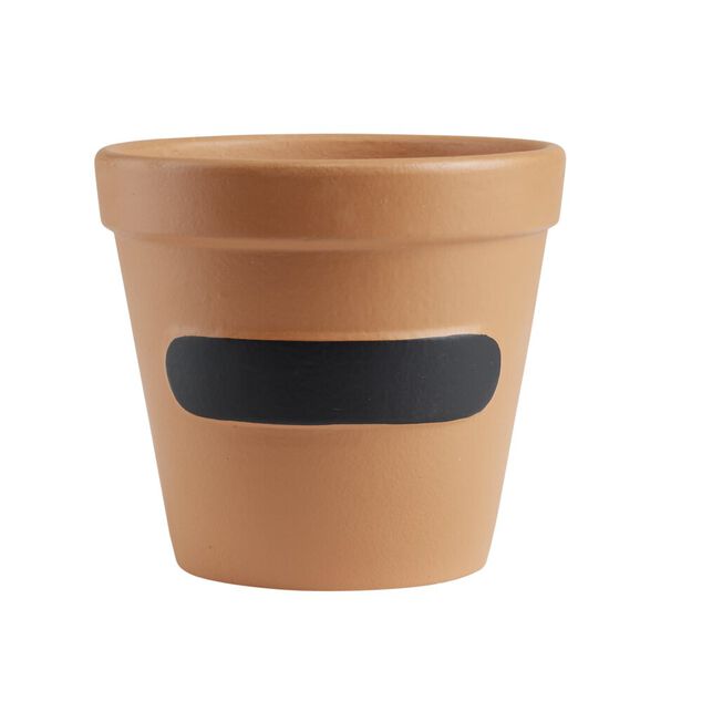 Pot &agrave; herbe rond en terre cuite &Oslash;14xH14,5cm