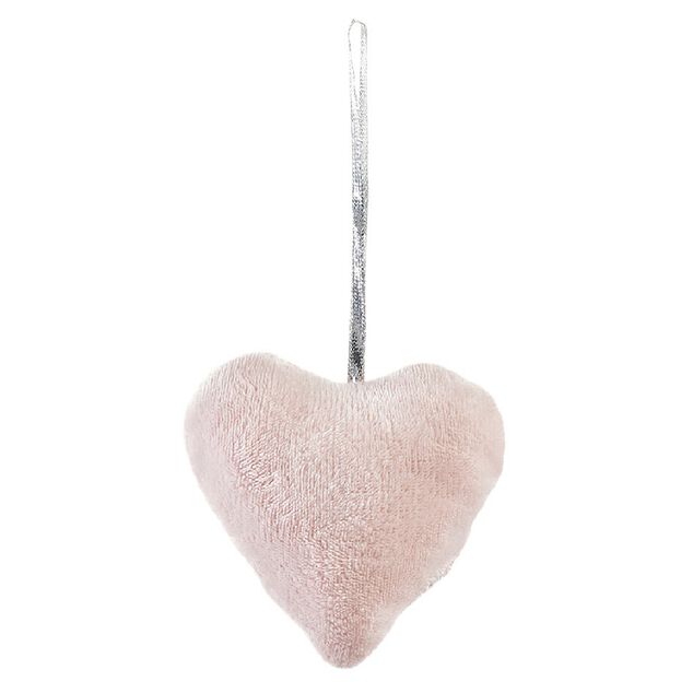 Suspension de Noël Coussin coeur ou étoile en velours