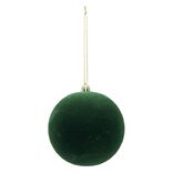 Boule de Noël velours uni Ø10 cm