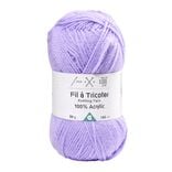 Fil à tricoter acrylique 50g violet lilas