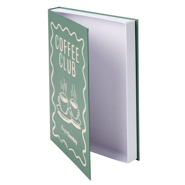 Bo&icirc;te livre carton vert 16,5x22cm