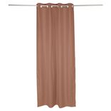 Rideau occultant effet tram&eacute; terracotta 140x240cm