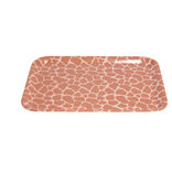 Plateau m&eacute;lamin&eacute; orange 28,7x21,7x1,5cm