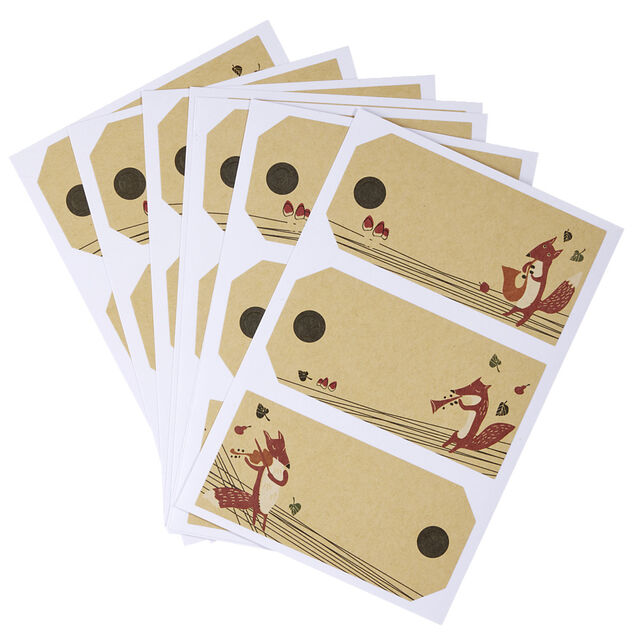 &Eacute;tiquette cadeau autocollante x3