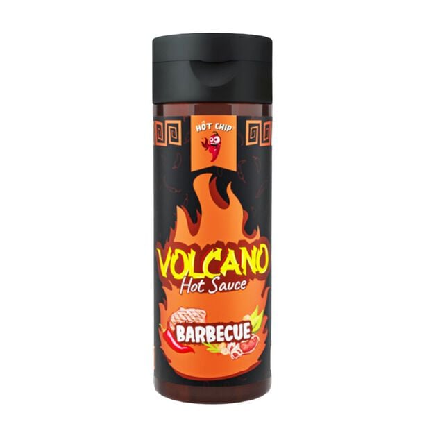 Sauce piquante Hot Chip Volcano saveur barbecue 270ml