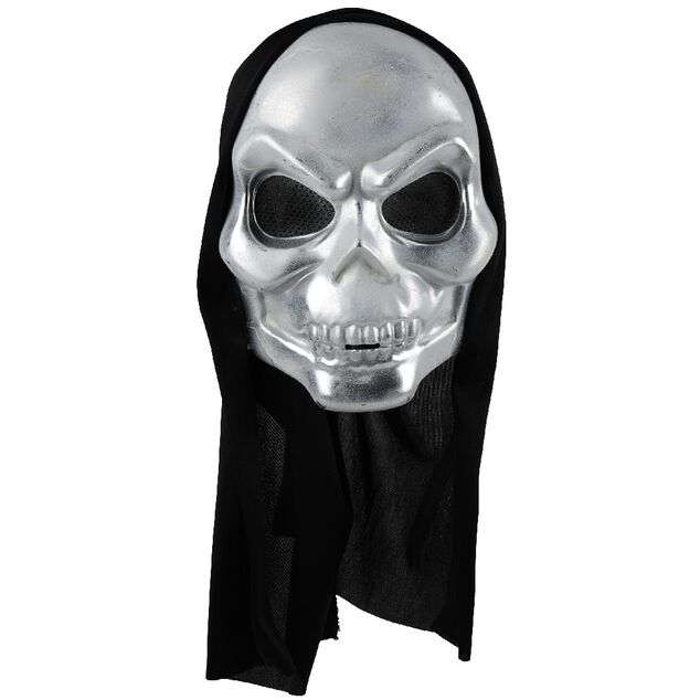 Masque squelette t&ecirc;te de mort phosphorescent adulte