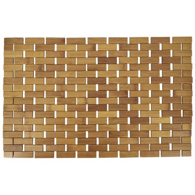 Tapis salle de bain en bambou segments 40x60cm