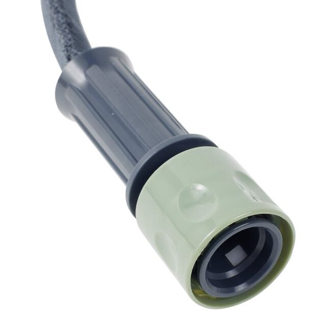 Tuyau d'arrosage extensible avec pistolet vert 2,5&agrave;7,5M