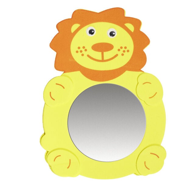 Miroir adh&eacute;sif forme animal 14x18cm - 3 mod&egrave;les