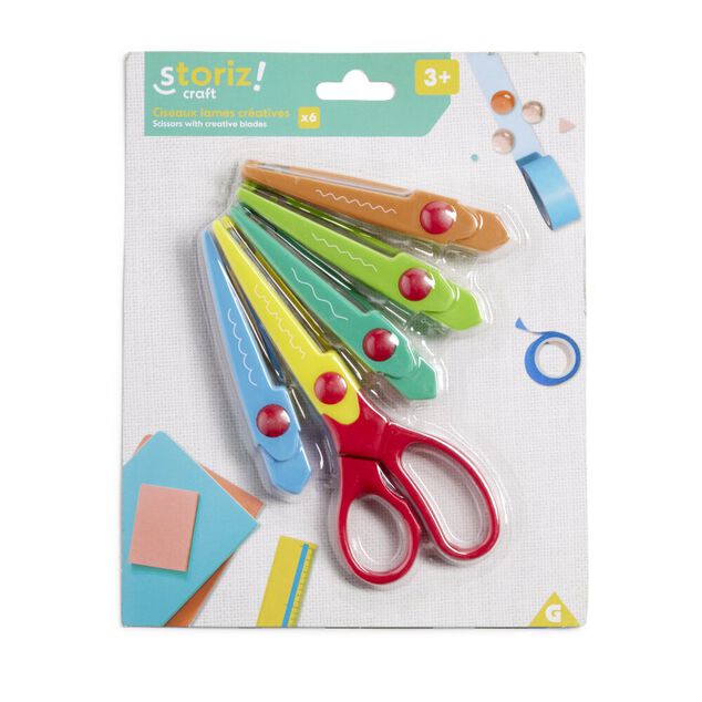 Ciseau lame cr&eacute;ative x6