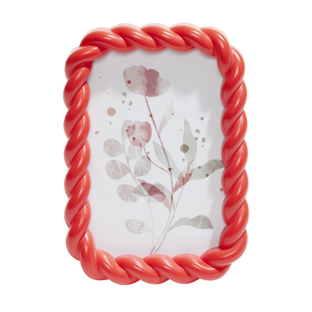 Cadre photo plastique contour torsadé 13x18cm (4 modèles)