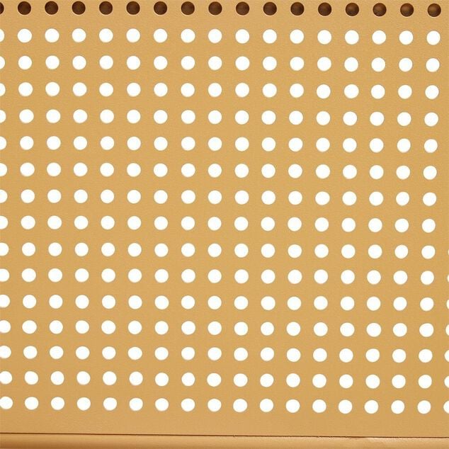 Fauteuil de jardin bas Faro empilable m&eacute;tal orange 56x56xH75cm