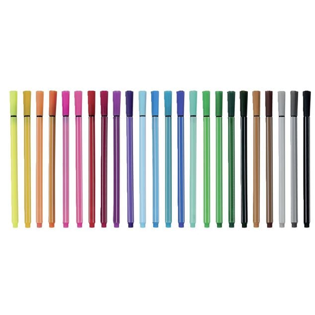 Lot de 24 feutres d'&eacute;criture