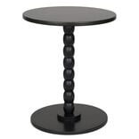 Table d'appoint ronde en bois noir Patchi &Oslash;38xH46cm