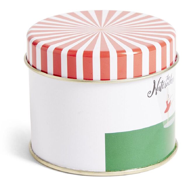 Bo&icirc;te alimentaire the Nutcracker acier rouge blanc et vert &Oslash;7,3xH6cm