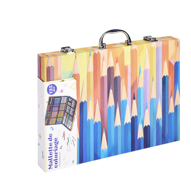 Mallette coloriage 125 pi&egrave;ces