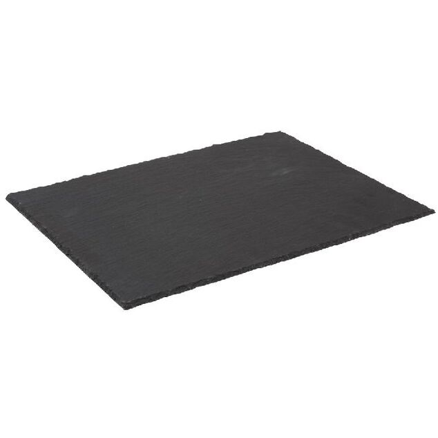 Assiette plate rectangulaire ardoise 20x30cm