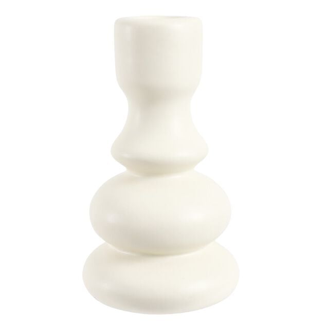 Bougeoir en c&eacute;ramique &Oslash;7,5xH12,5cm (3 mod&egrave;les)