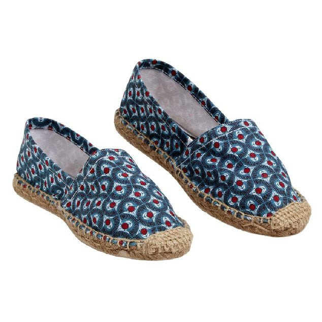 Espadrilles Femme imprim&eacute; bleu T36/40