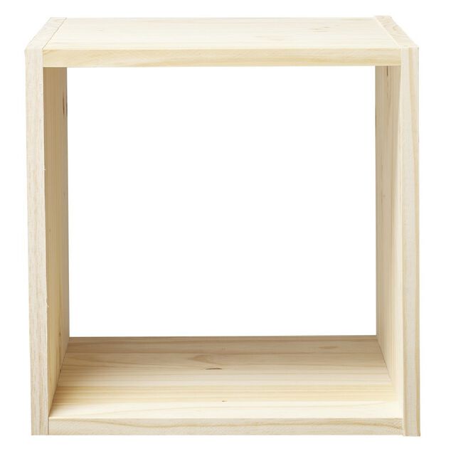 Structure Box Cube 1 case 35x30x35cm pin naturel