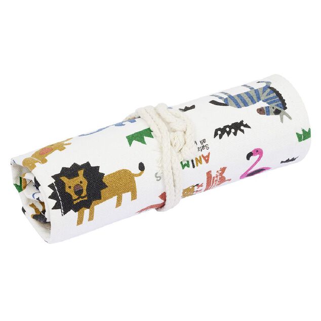 Crayon de couleur avec &eacute;tui en coton x24