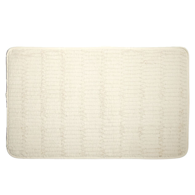 Tapis rectangulaire beige ou blanc 50x80cm