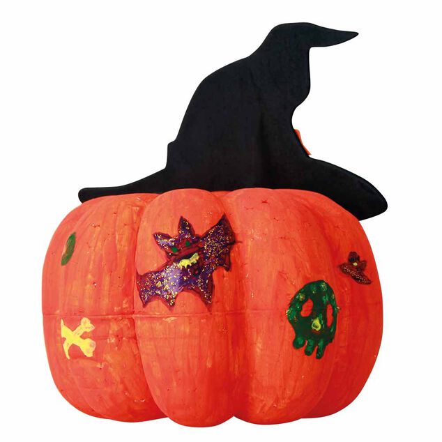 Set cr&eacute;atif citrouille &agrave; customiser d&eacute;coration Halloween