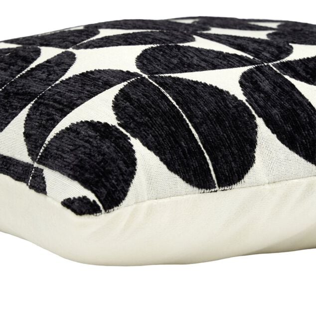 Coussin carr&eacute; motif effet velours biface 40x40cm (2 mod&egrave;les)