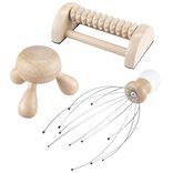 Accessoire de massage en bois pour tout le corps 3 pièces
