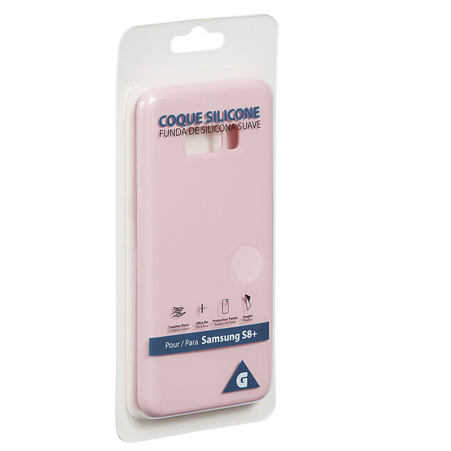 Coque en silicone Samsung S8+ rose
