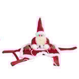 D&eacute;guisement chien P&egrave;re No&euml;l &agrave; califourchon - Taille M