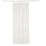 Voilage polycoton &agrave; pattes 140x240cm vert