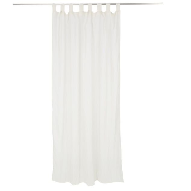 Voilage polycoton &agrave; pattes 140x240cm vert