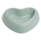Gamelle antidérapante forme coeur plastique 26,5x22x6,5cm - 2 coloris