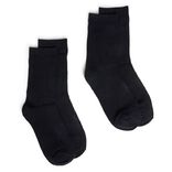 Lot de 2 paires de chaussettes 41/45 en fibre de bambou noir