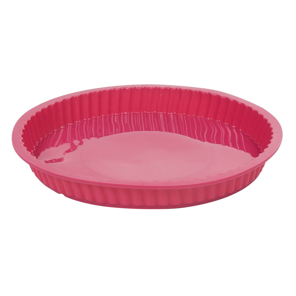 Moule à tarte silicone rose
