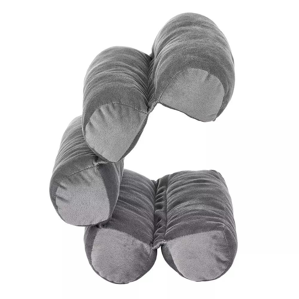 Coussin confort multi-positions gris souple et modulable