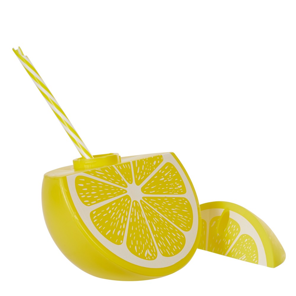 RÃ©sultat de recherche d'images pour "Gobelet plastique et paille en forme de citron"