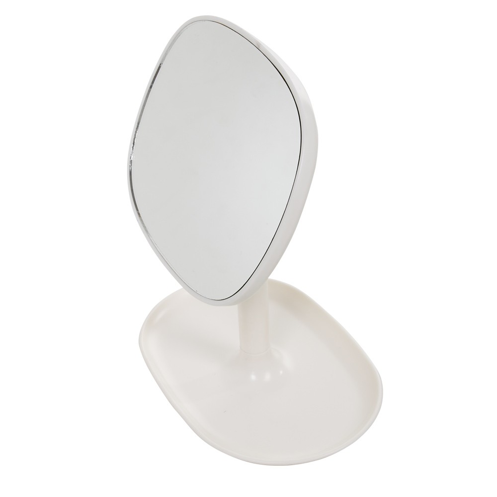 Miroir Pop Blanc Sur Pied Repose Bijoux
