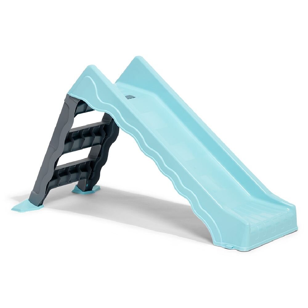 Toboggan enfant 3 marches bleu 126x59xH71cm GIFI