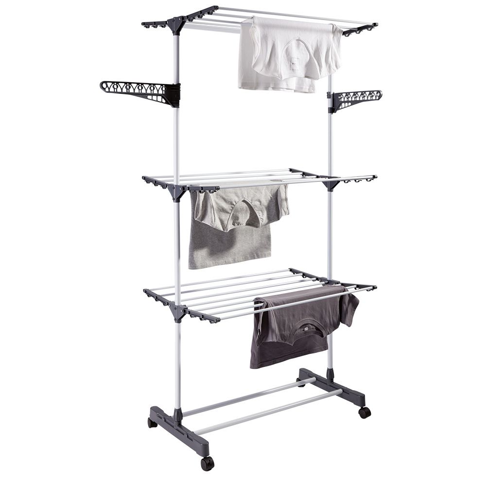 Étendoir à Linge Jouet En Bois Bigjigs Toys - 9 Pièces, Hauteur 60 Cm, Pour Enfants 3 Ans Et Plus