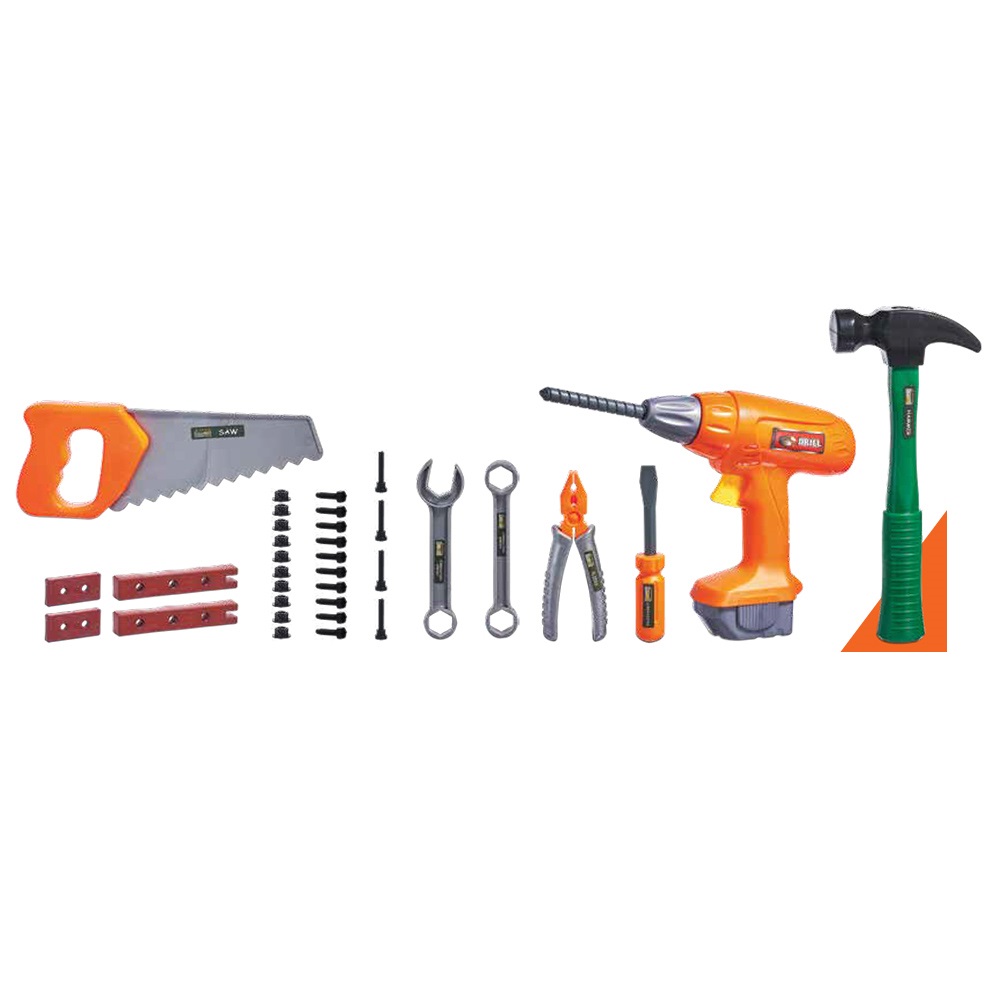 HERSITY Malette Outils Bricolage Enfant Avec Perceuse Et Visseuse J Jeu Dimitation Cadeau Pour Enfant Garcons Filles 3 4 Amz