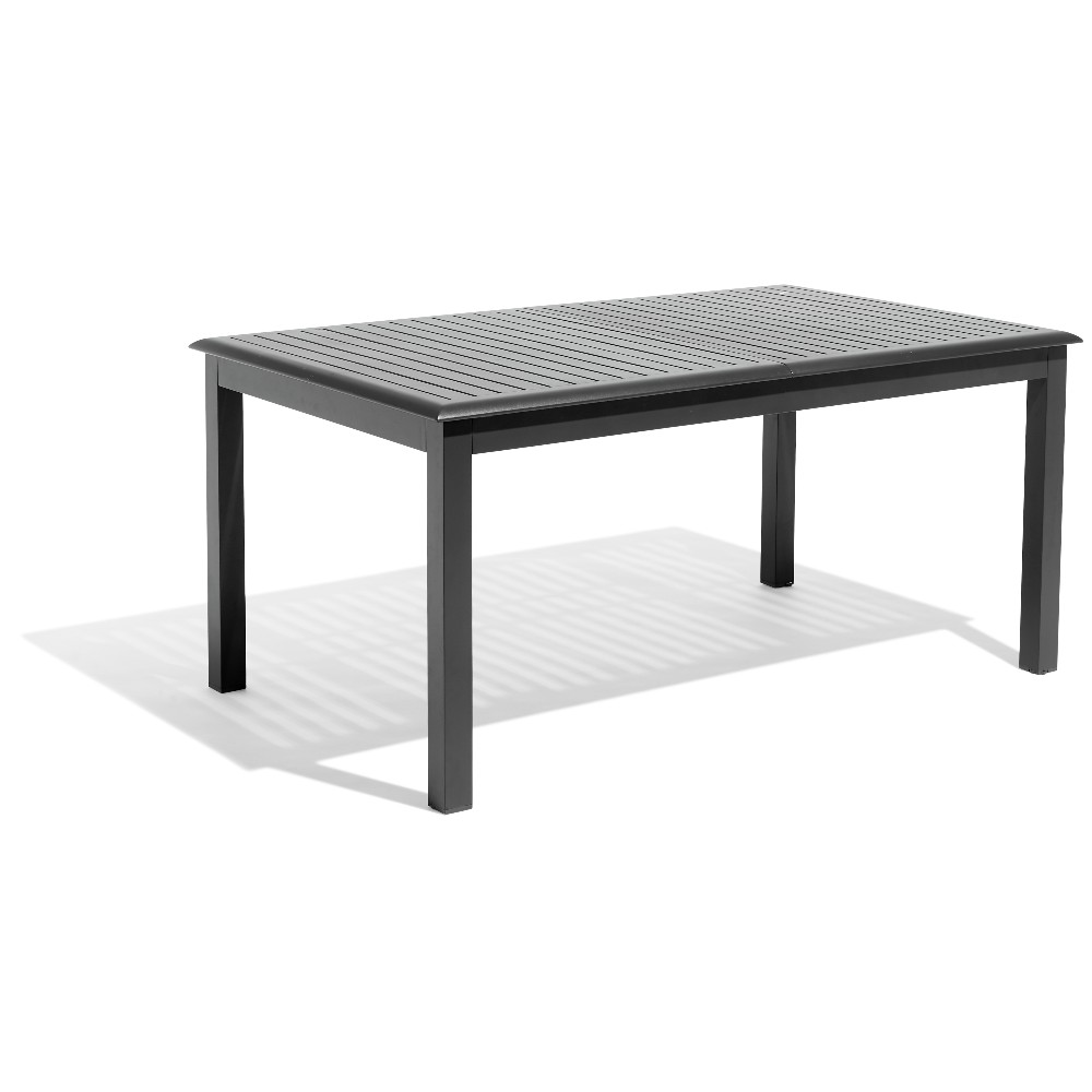 Table à lattes Glasgow extensible gris ardoise 10/12 personnes GIFI