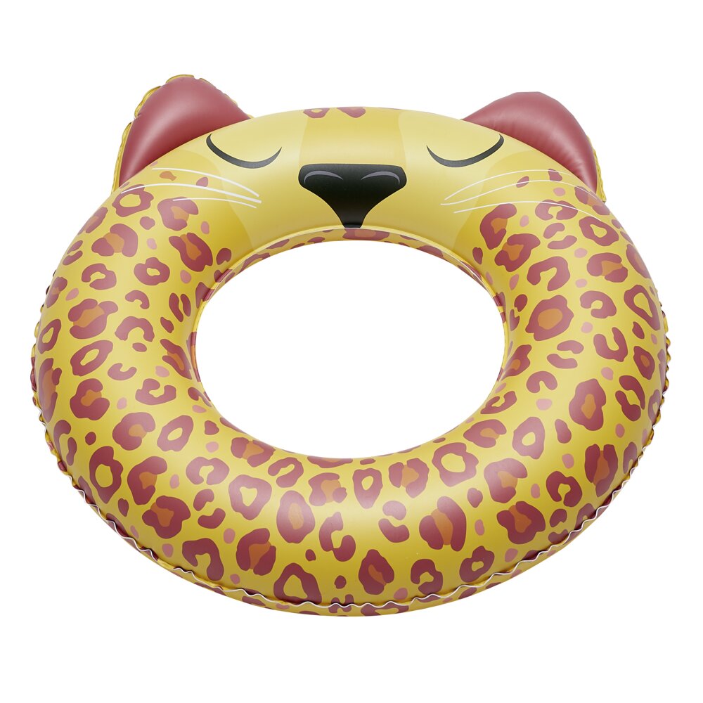 Bouée Gonflable Swim Essentials – Léopard Rose – 90 Cm – Dès 6 Ans – Charge Max 80 Kg