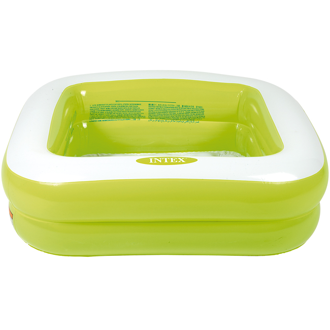 Piscine Intex Ocean Carrée - 62,5x62,5x19,5 Pouces, Aquarium Design, 3 Chambres, 424 Litres - Dès 3 Ans