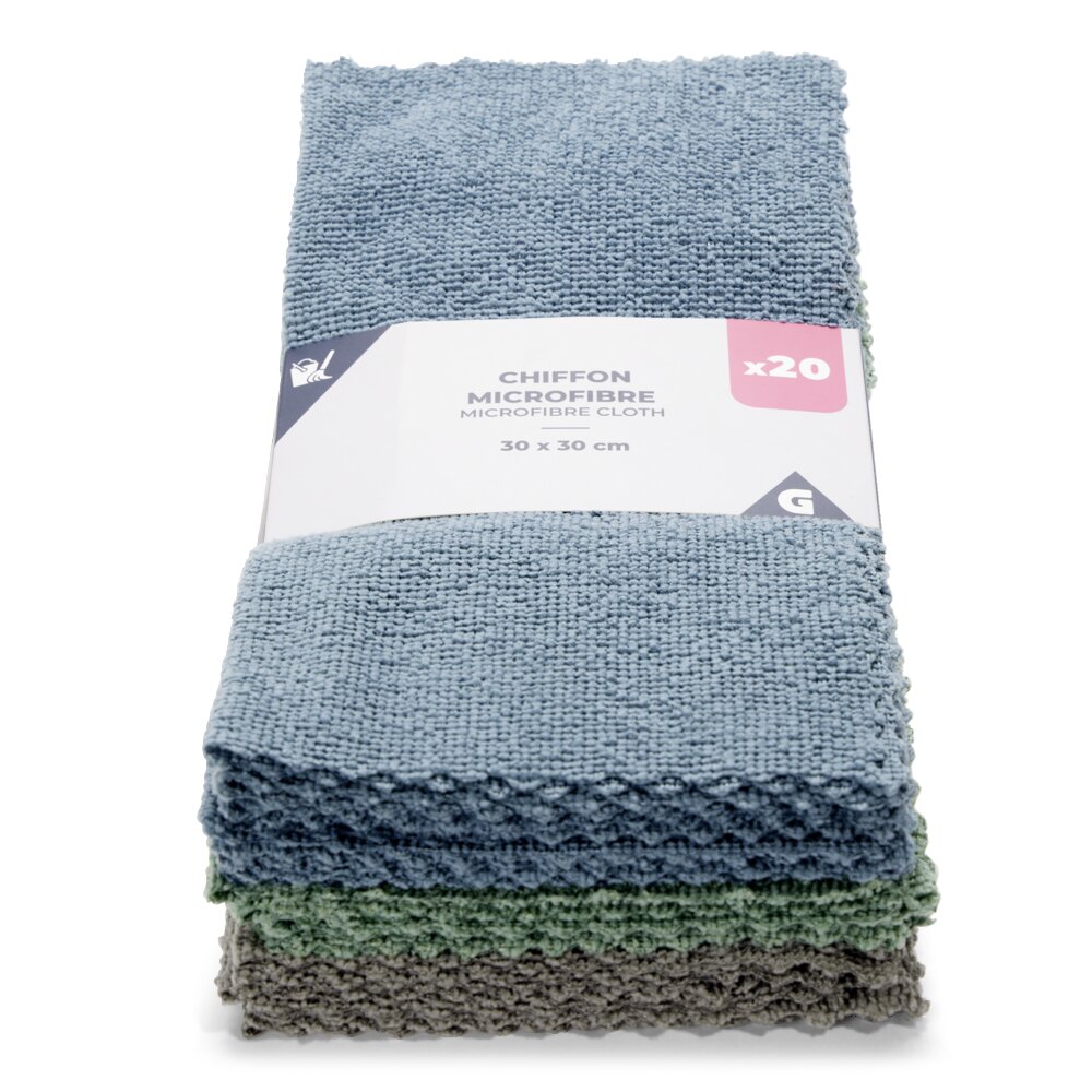 Chiffon Microfibre EKON 20x20 Cm - Pour Nettoyage Écrans - Réutilisable